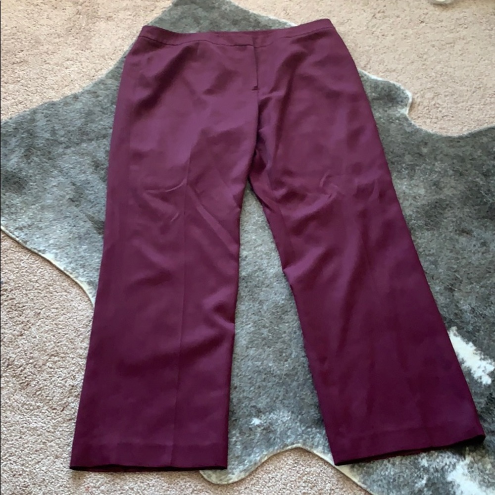 Burgundy Trouser Pants